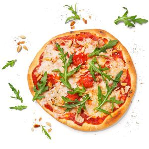 Vegane Pizza mit Mozarella Alternative