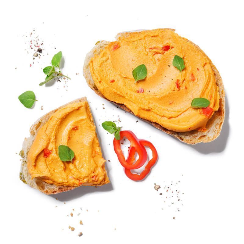 bedda Frischcreme Paprika auf Brot