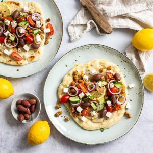 Vegane Pita mit Auberginencreme