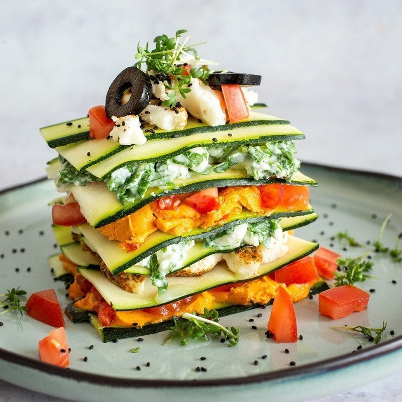 Vegane Zucchini Lasagne