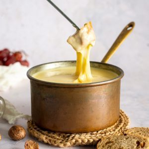 Veganes Käse-Fondue