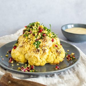 Veganer gerösteter Blumenkohl