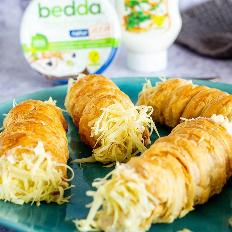 Gefüllte Käse Röllchen