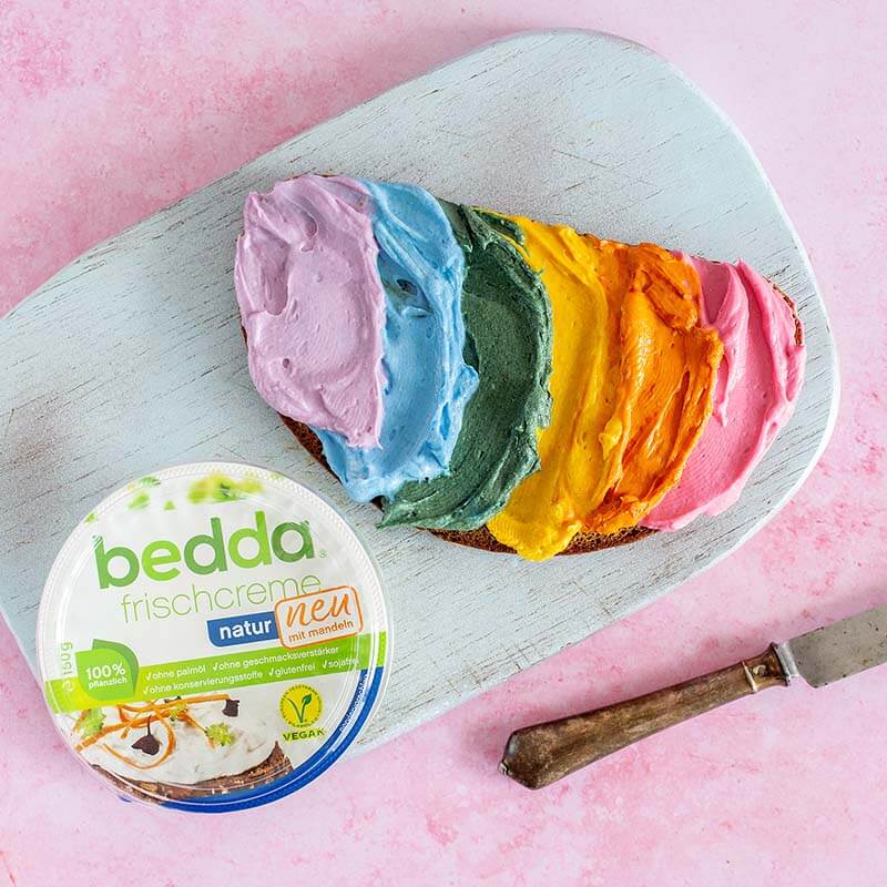 Regenbogenfrischcreme