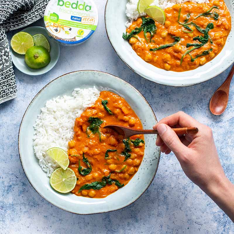 Kürbis-Kichererbsen-Curry